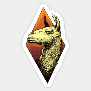 Colorful llama Sticker